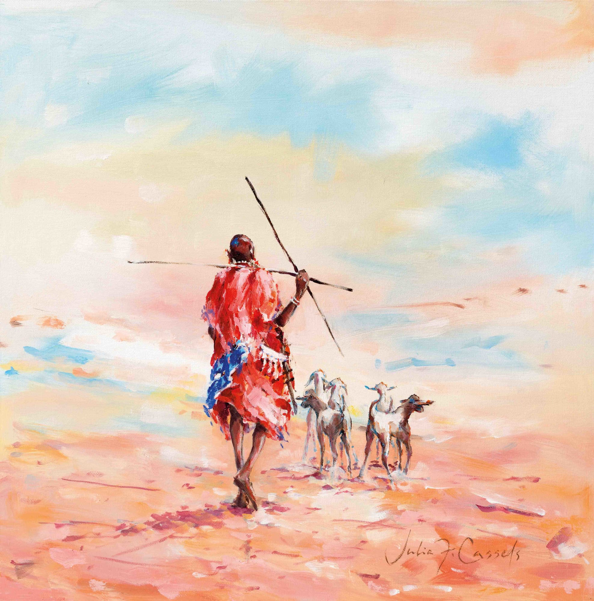 Julia Cassels, Herding Goats