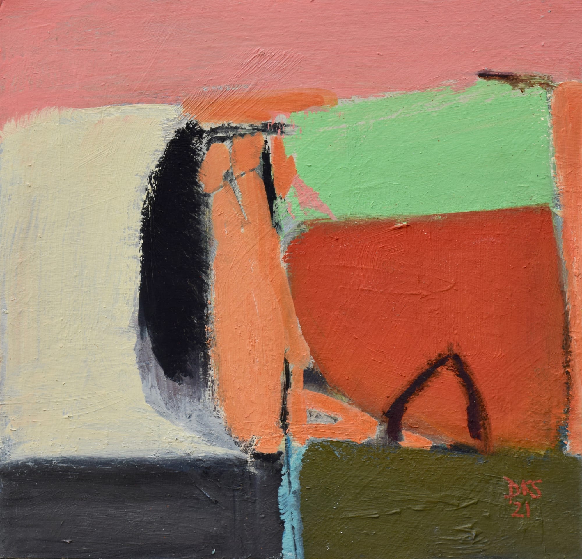 Dafila Scott, Red, Orange and Green (London Gallery)