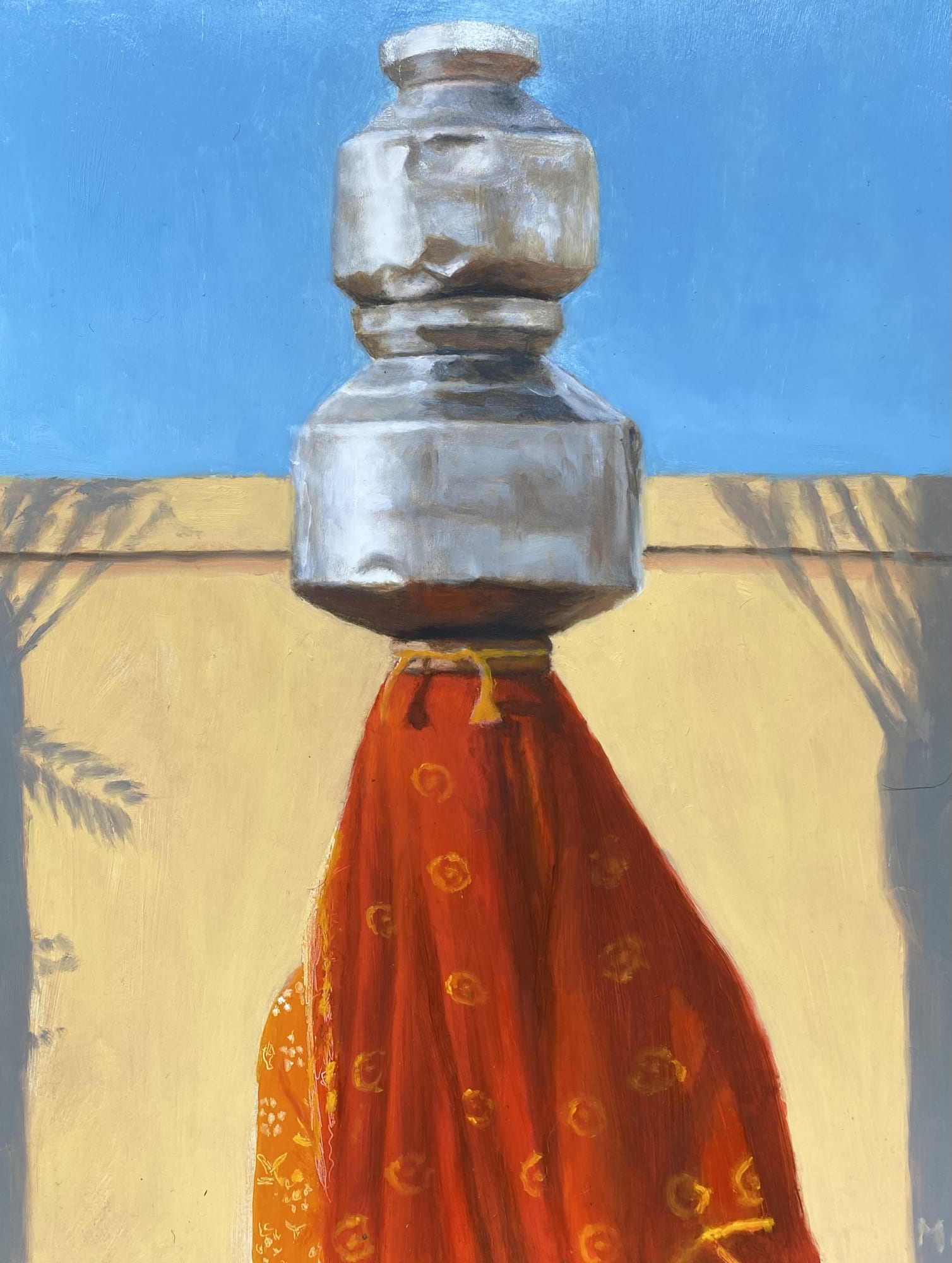 Mark Clark, Rajasthani Woman with Two Pots