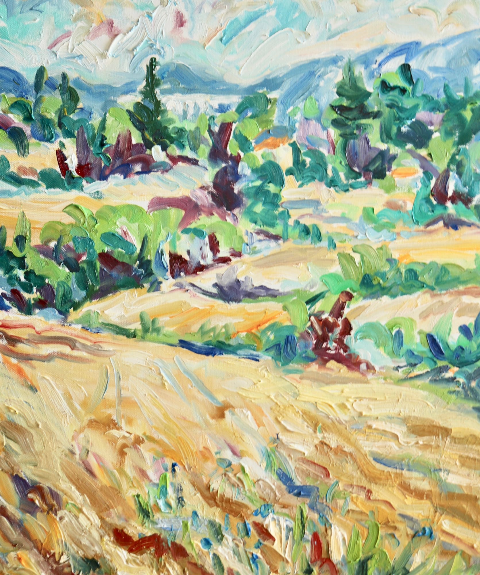 Fi Katzler, Wheat Fields, Aix les Milles (London Gallery)