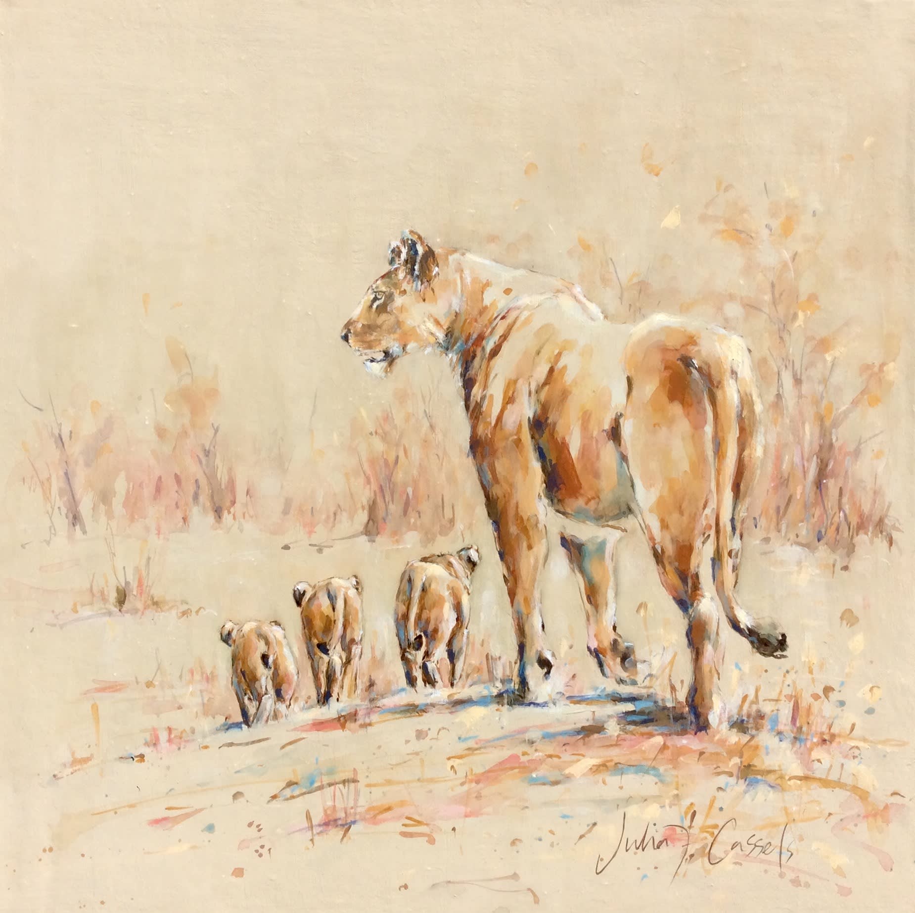 Julia Cassels, Lioness and Cubs
