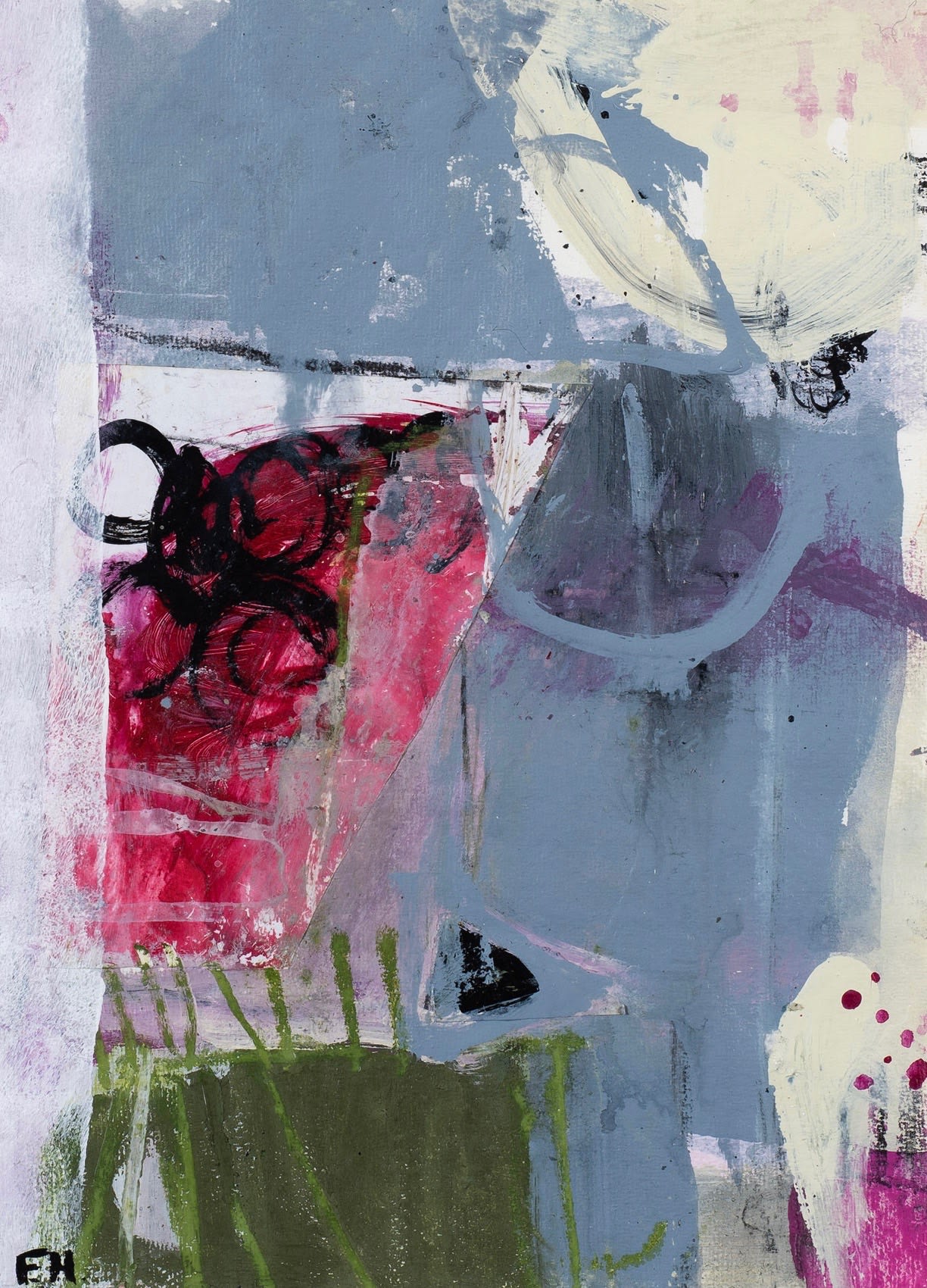 Felice Hodges, Red, Grey and Magenta