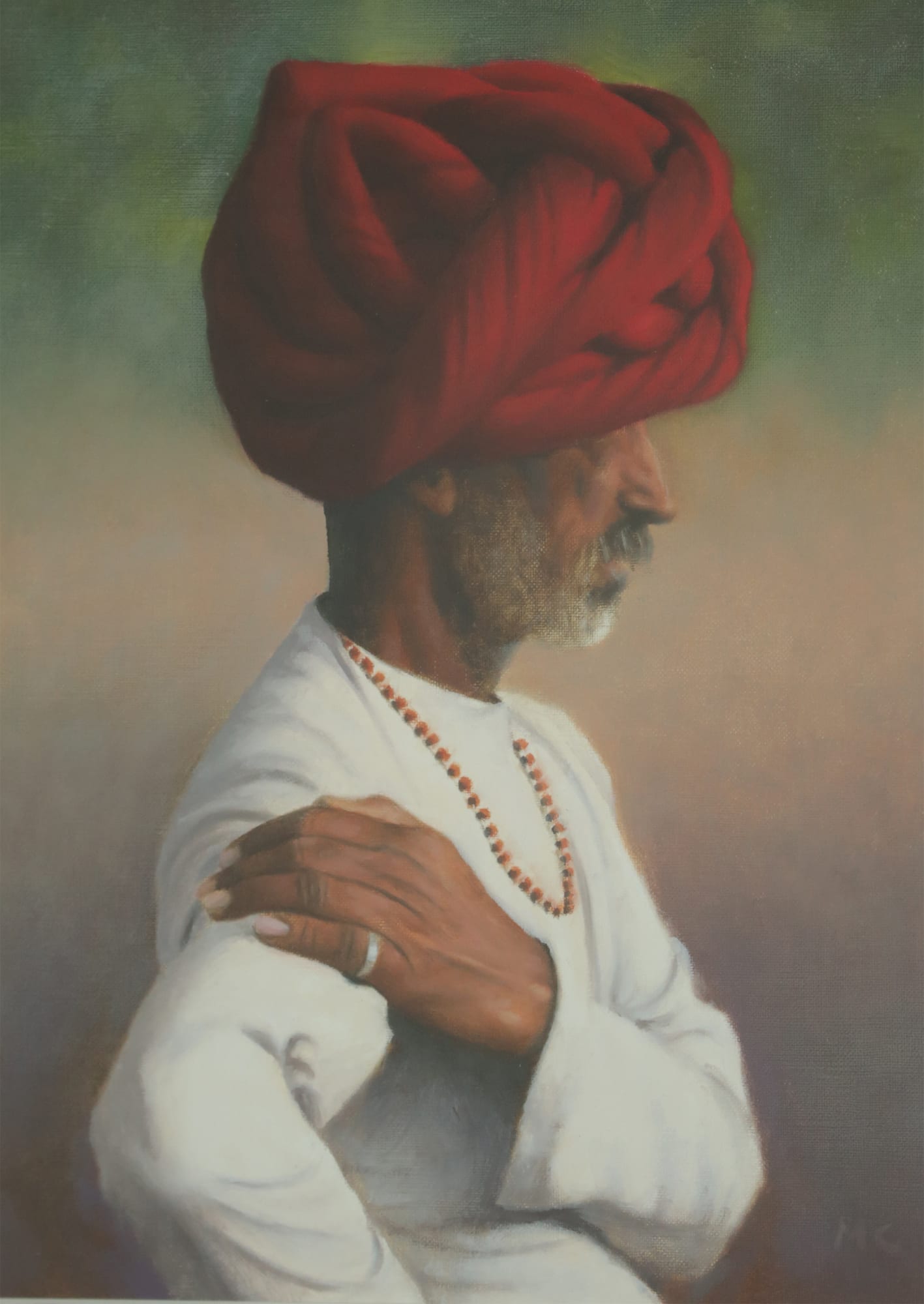 Mark Clark, Rajasthani Man with Red Turban II