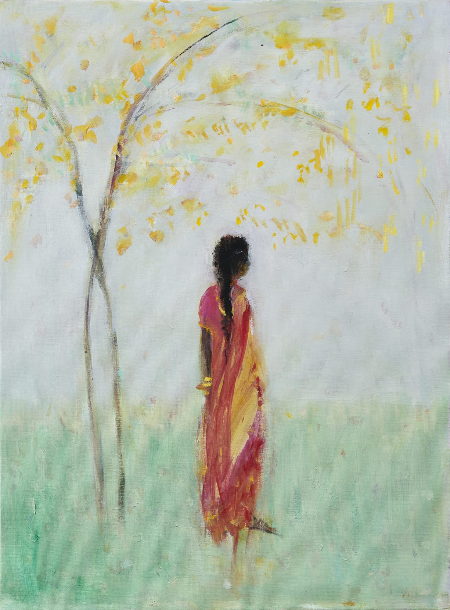 Ann Shrager, Lady under the Mimosa Tree