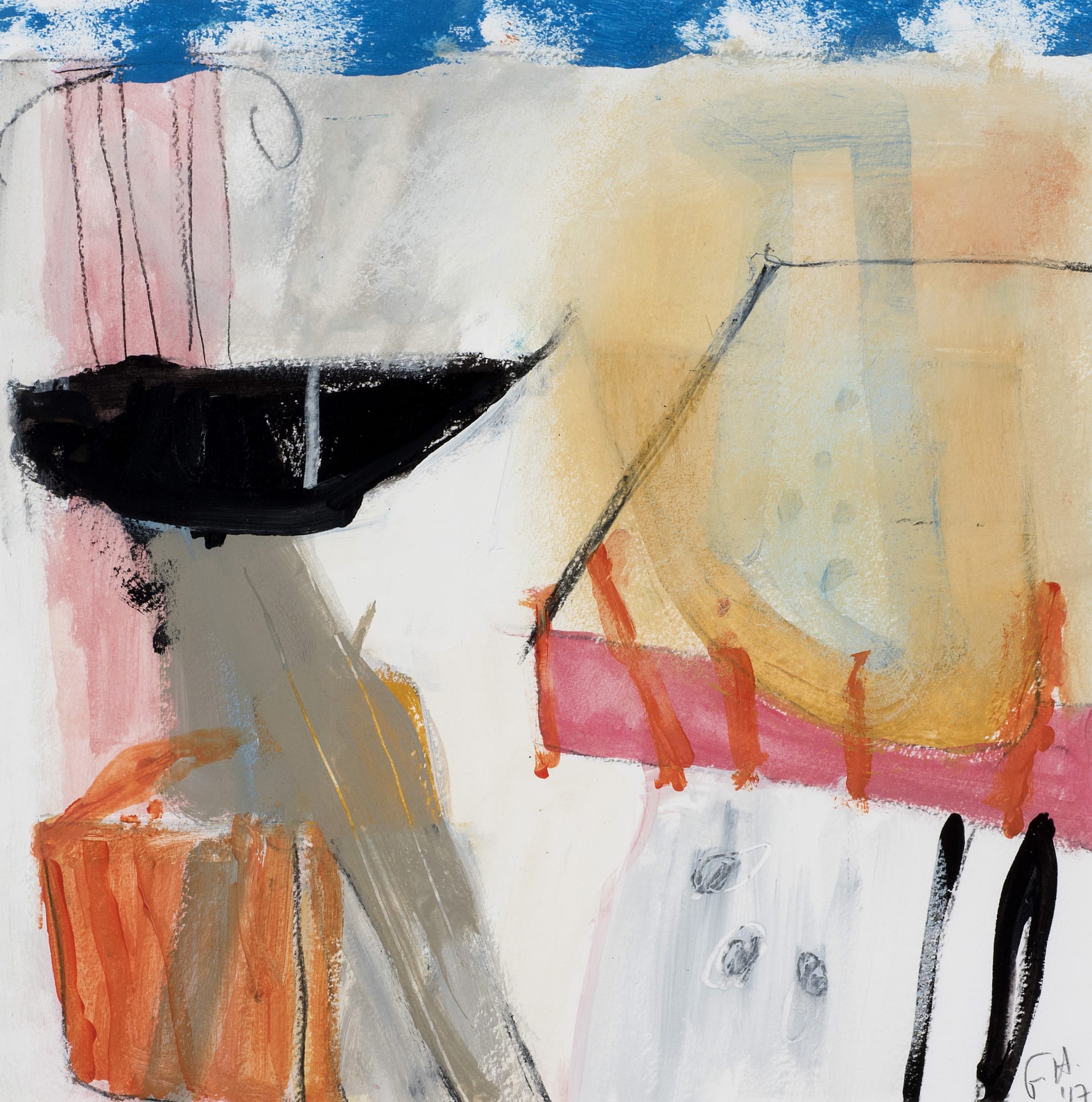 Felice Hodges, Landscape with Pink Column