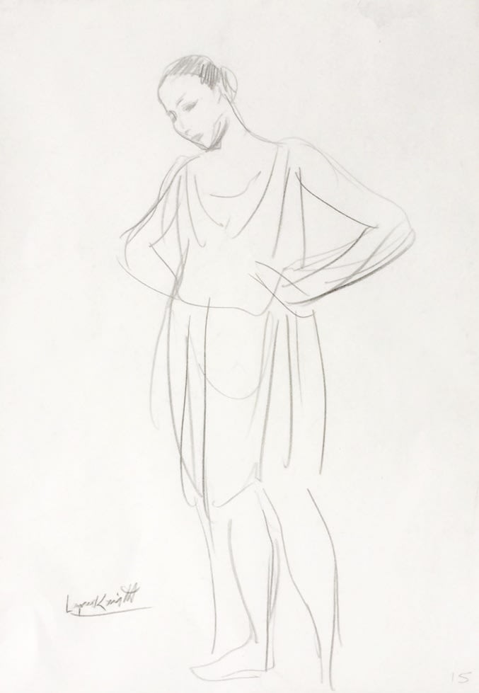Dame Laura Knight (1877 - 1970), Dancer (sketch)