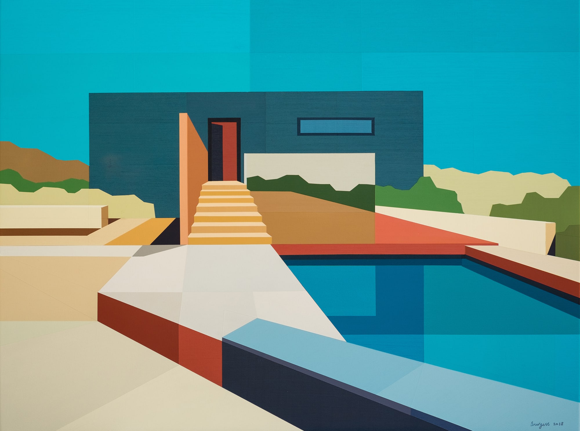 Andy Burgess, Concrete Desert House, 2018