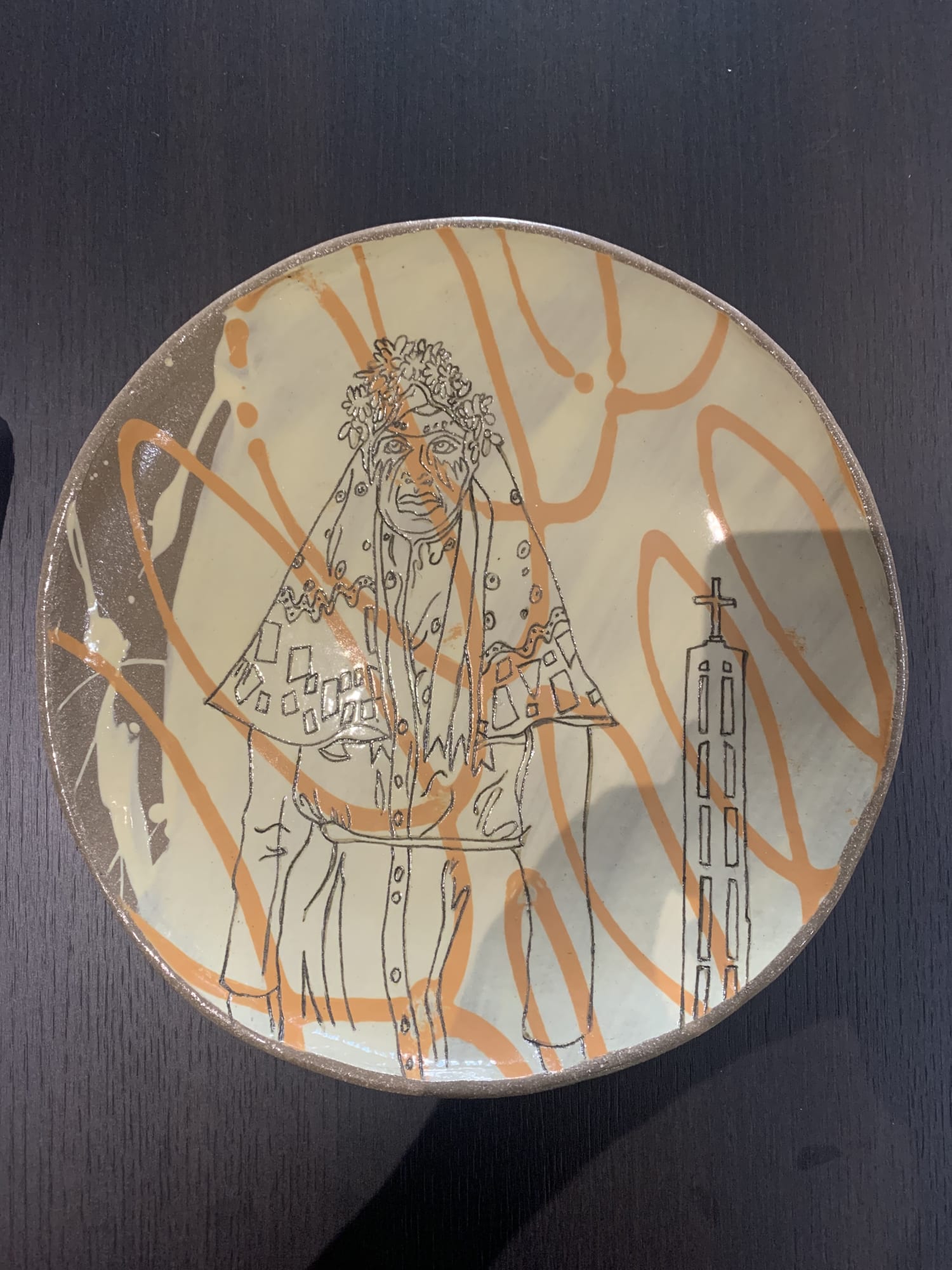 Emilie Taylor, Untitled (Slipware Plate 14), 2020