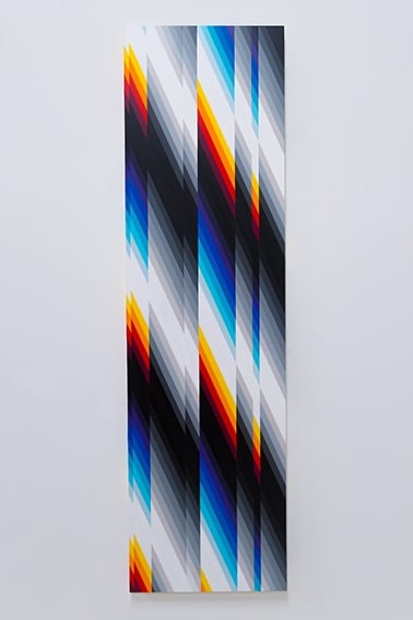 Felipe Pantone Chromadynamica 60 spray paint on aluminum panel 180 x 50 cm