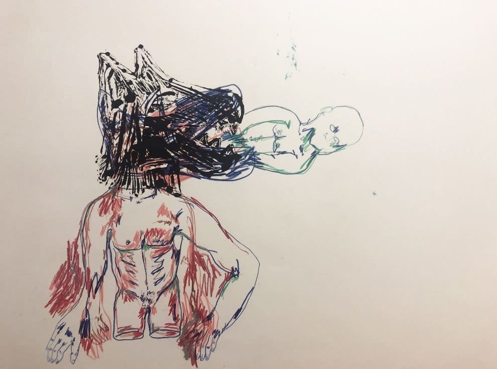 Cecile Guettier Sans titre 64 x 96 cm