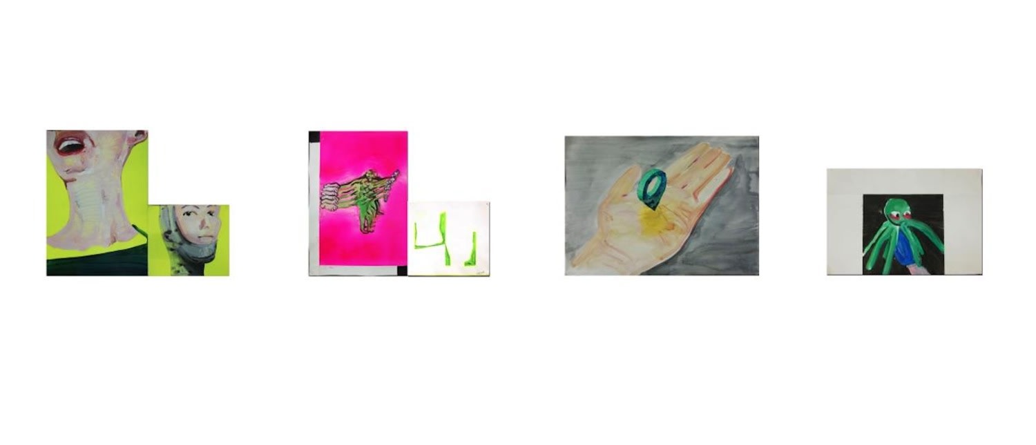 Feng Jin Marine's position Acrylic on paper No.1: 27 X 39 cm No2: 23.6 X 27.3 cm No3: 27 X 39.5 cm No4: 23.5 X 27 cm No5: 39.4 X 54 cm No6