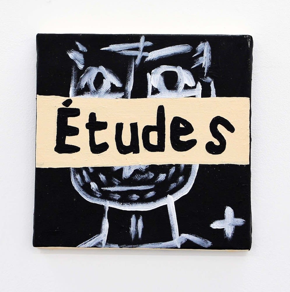 Castelbajac Etudes acrylic on canvas 25 x 25 cm