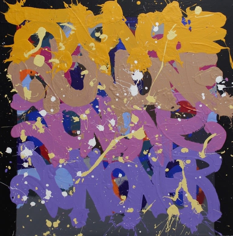 Jonone the tiny terror Acrylic on canvas 100 x 100 cm