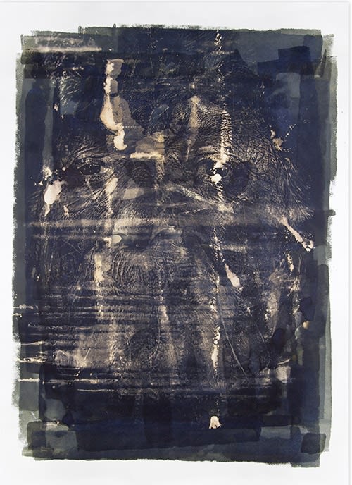 Vhils Dilacerar 06 Quink, bleach, screen print ink, paper 200 x 143,5 cm