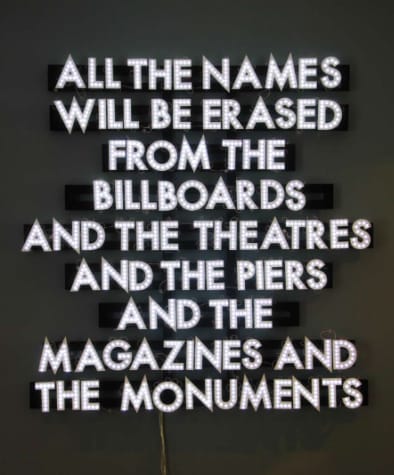 Robert Montgomery, Monuments, 2013