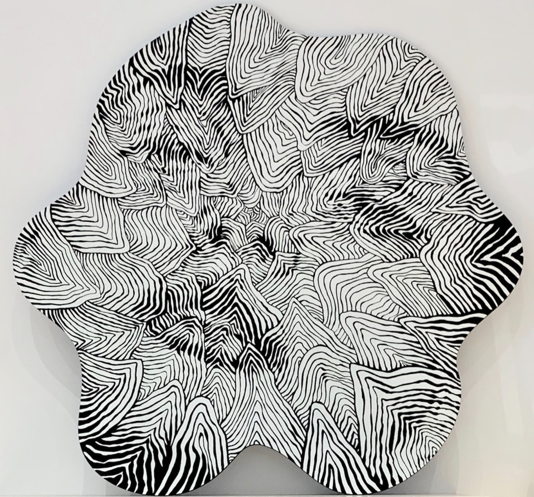 Siu Rabbit Hole Portrait of Woman 1 Acrylic on fiberboard 150 x 120 cm