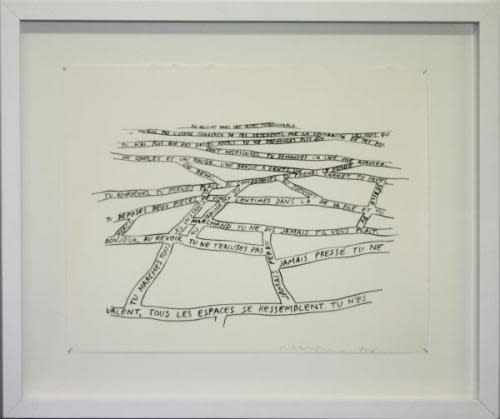 Fred Eerdekens Tu glisses les rues Ink on paper 37 x 29 cm