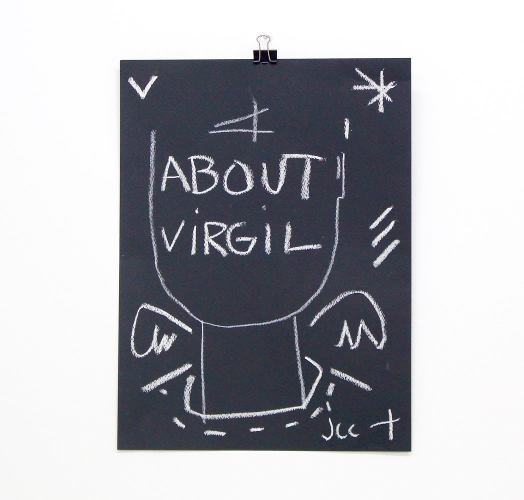 Castelbajac About Virgil Chalk on paper 30 x 21 cm