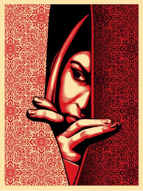 Shepard Fairey Israel / Palestine Screen Print 61 x 45 cm
