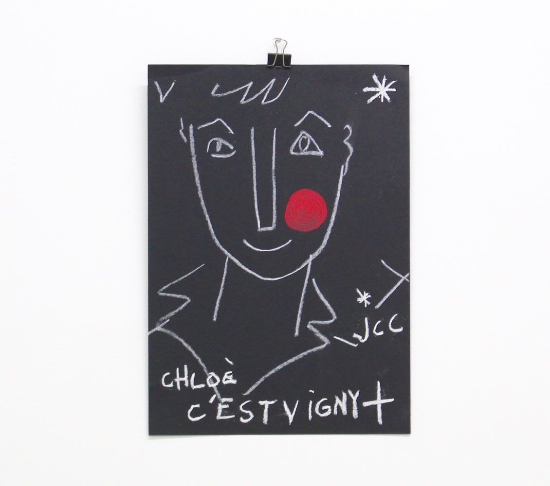 Castelbajac Chloé c'est vigny chalk on paper 30 x 21 cm