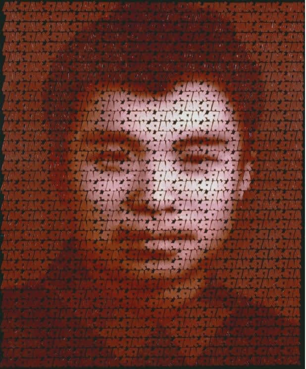 Zhang Dali AK-47(M11) Acrylic on canvas 102 x 82 cm