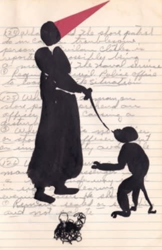 Daniel Horowitz Drawing of the Day 163 mixed media on paper 21 x 27 cm