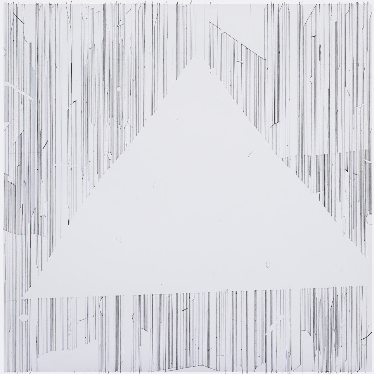Keita Mori Bug Report Stretched thread on paper 100 x 100 cm