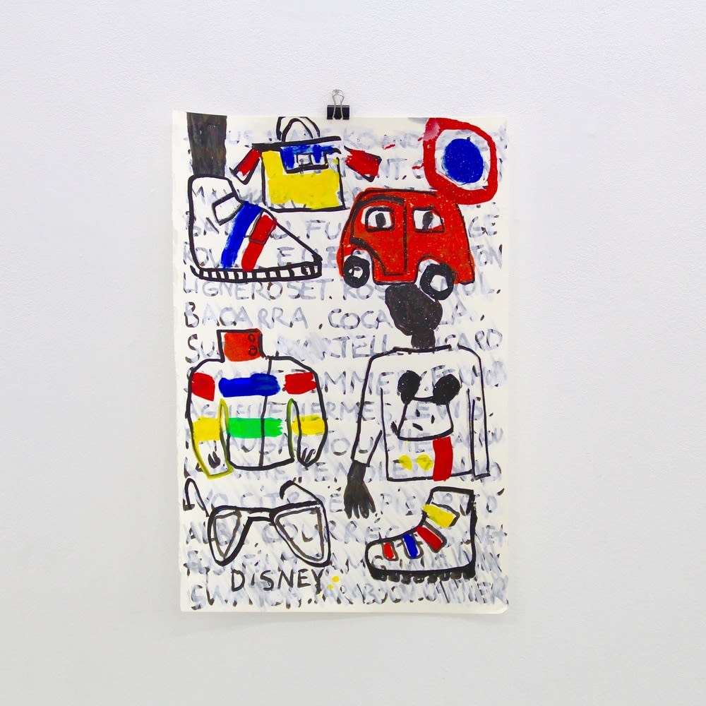 Castelbajac Industry drawing on paper 42 x 29.5 cm