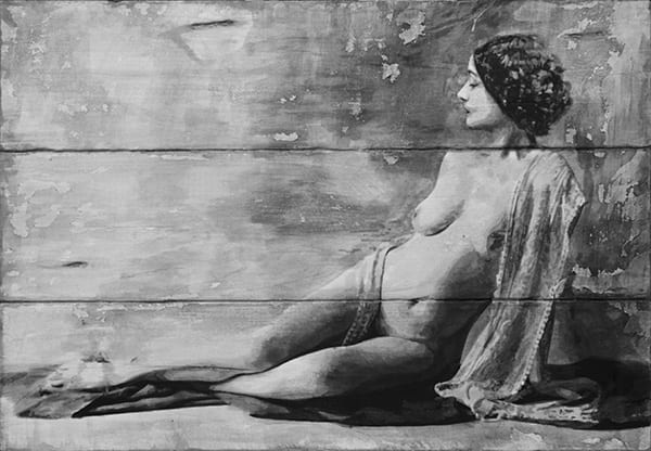 Yz Ladybird II Ink and paper on wood 90 x 127 cm