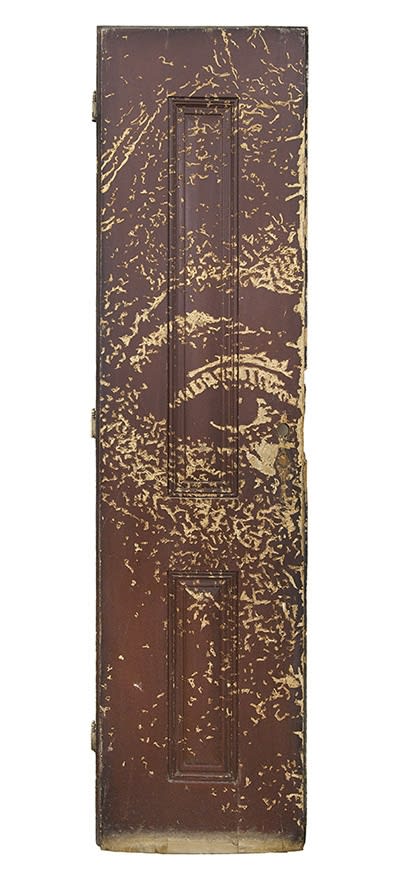 Vhils Imprint 02 Hand-carved old wooden doors 232 x 60 cm
