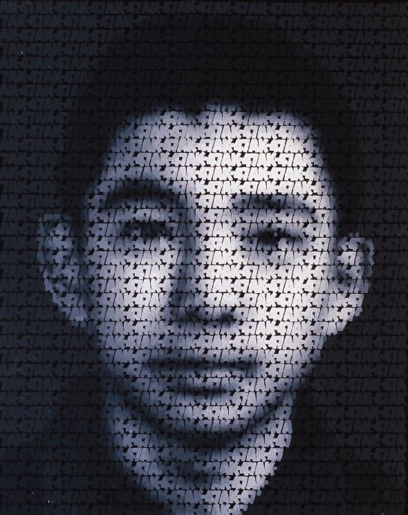 Zhang Dali AK-47 ( Q1) Acrylic on canvas 102 x 82 cm