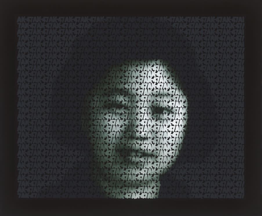 Zhang Dali AK-47(AF10) Acrylic on canvas 82 x 100 cm