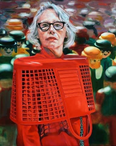 Gael Davrinche Ambassadrice Oil on canvas 200 x 160 cm