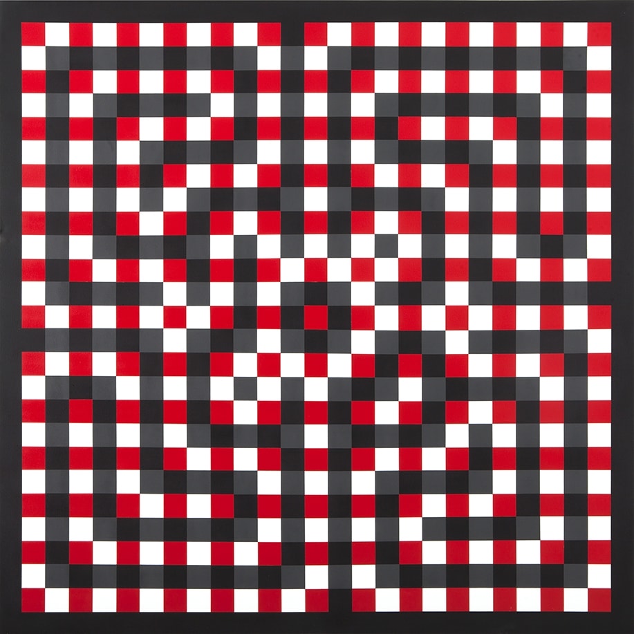 L'Atlas Persistence n°1 Lacquer and spray on canvas 135 x 135 cm