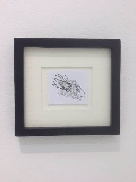 Sten Lex Untitled 2 drawing on paper 12,5 x 12,5 cm