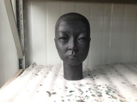 Prune Nourry Terracotta Daughter #8 (Head) Bronze 30 x 22 x 17 cm
