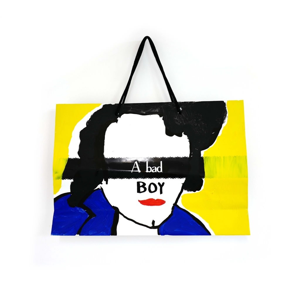 Castelbajac Oh Bad! Drawing on paper bag 45 x 43 cm
