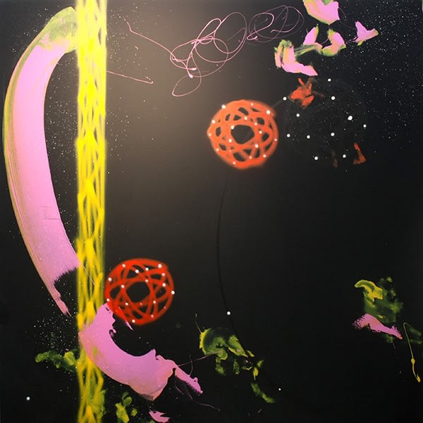 Futura Sabor Spray can and acrylic on canvas 198 x 198 cm