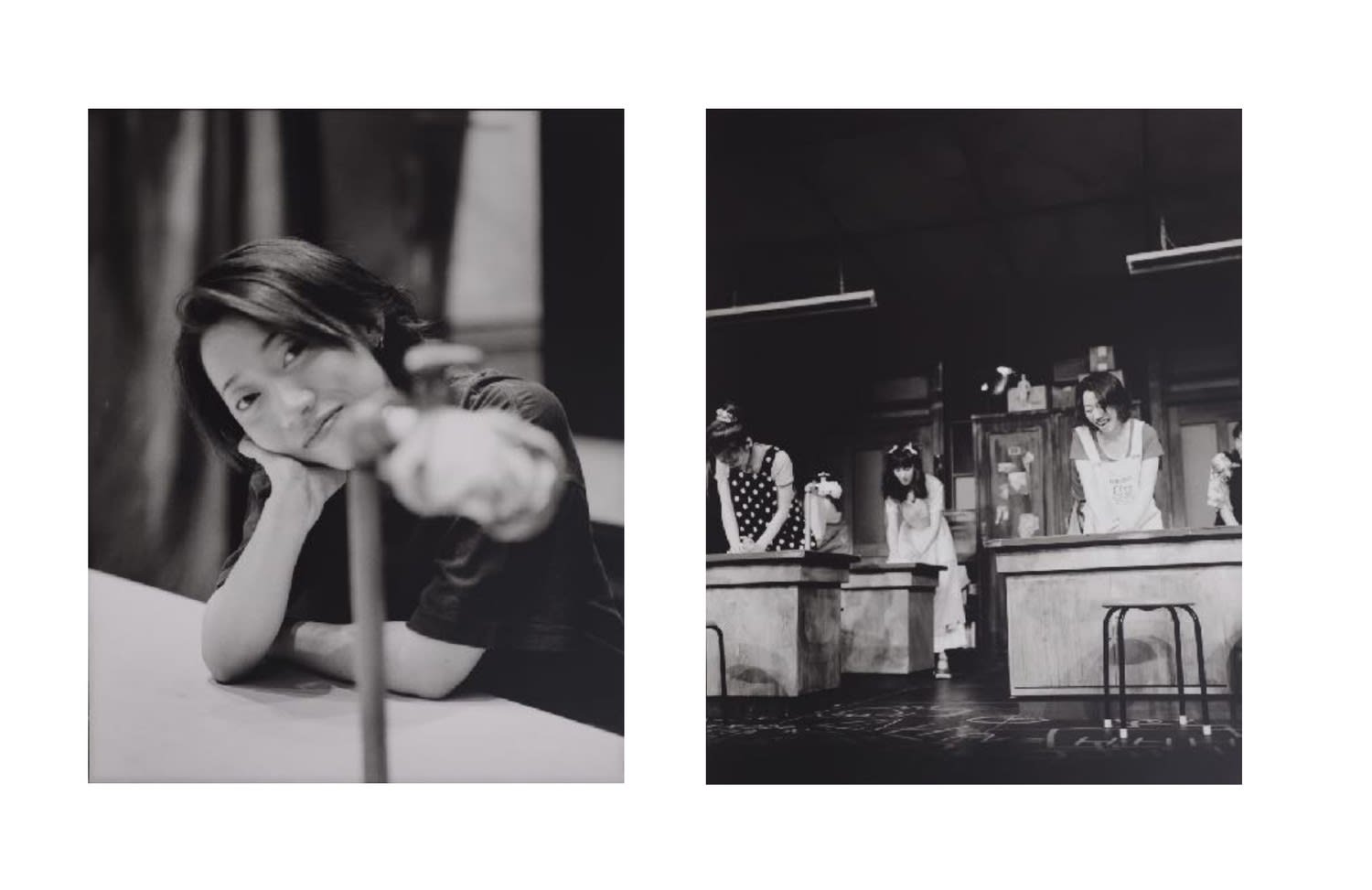 Huang Rui Fire in Water 24 gelatin silver prints & 24 black titanium structures 32 cm x 38,5cm (photographies); 56 cm x 70 cm (structures en titane) 32 cm x 38.5cm (prints); 56 cm x 70 cm (titanium structures)