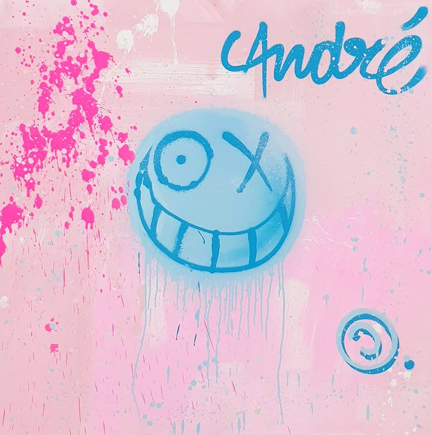 André Saraiva Sans titre Acrylic and Spray painting 100 x 100 cm