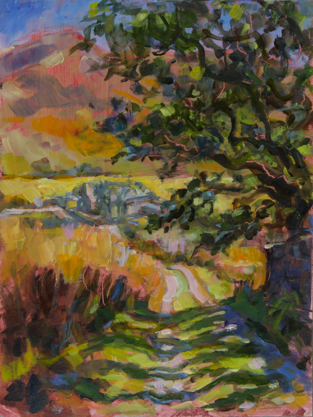 Sue Wales, Farm Track Shadows