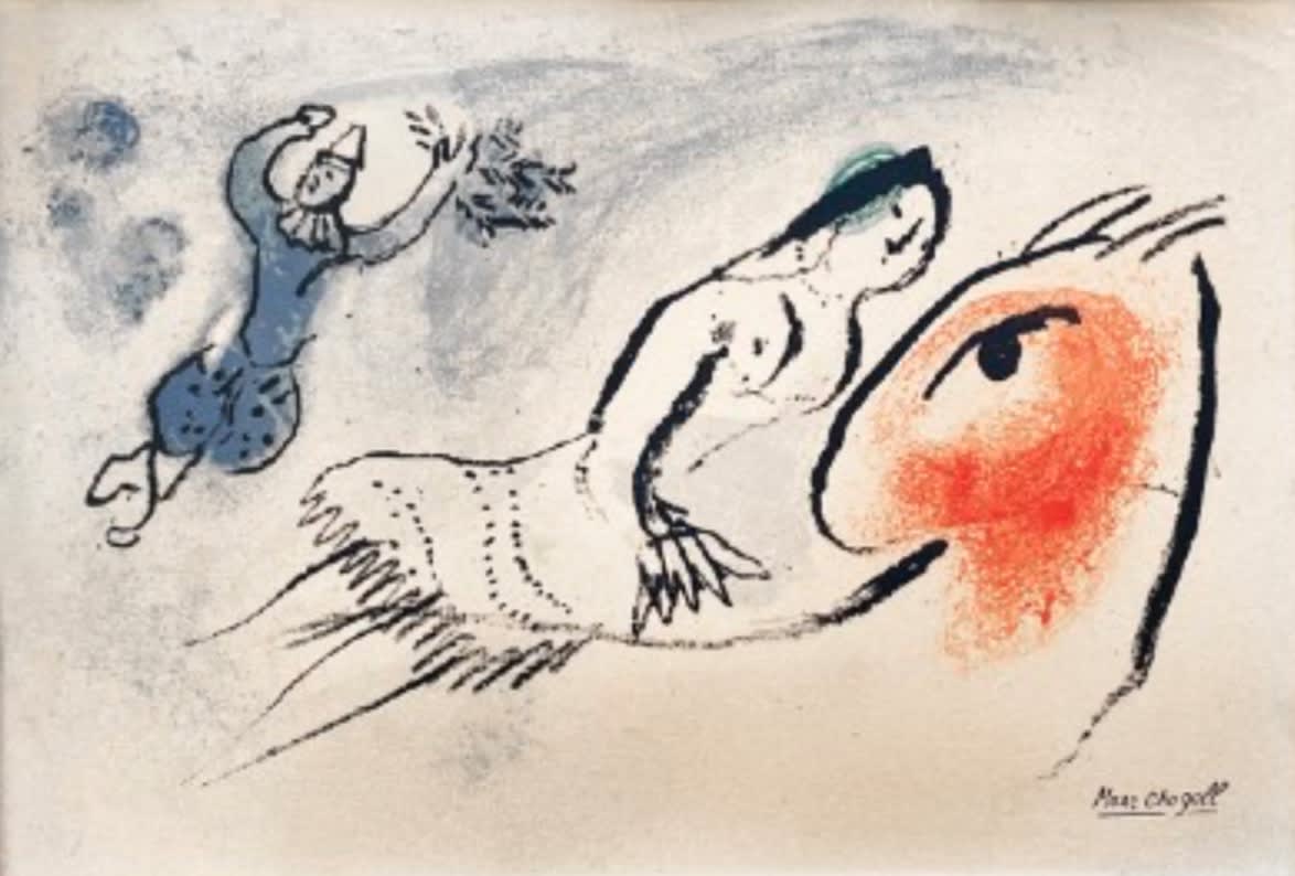 Marc Chagall (1887 - 1985), Carte de Voeux pour Aime Maeght, 1960