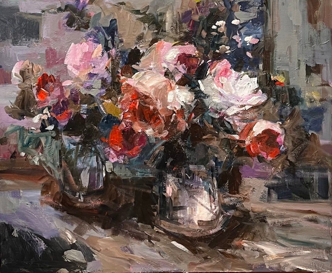 Parastoo Ganjei, Roses on a Windowsill