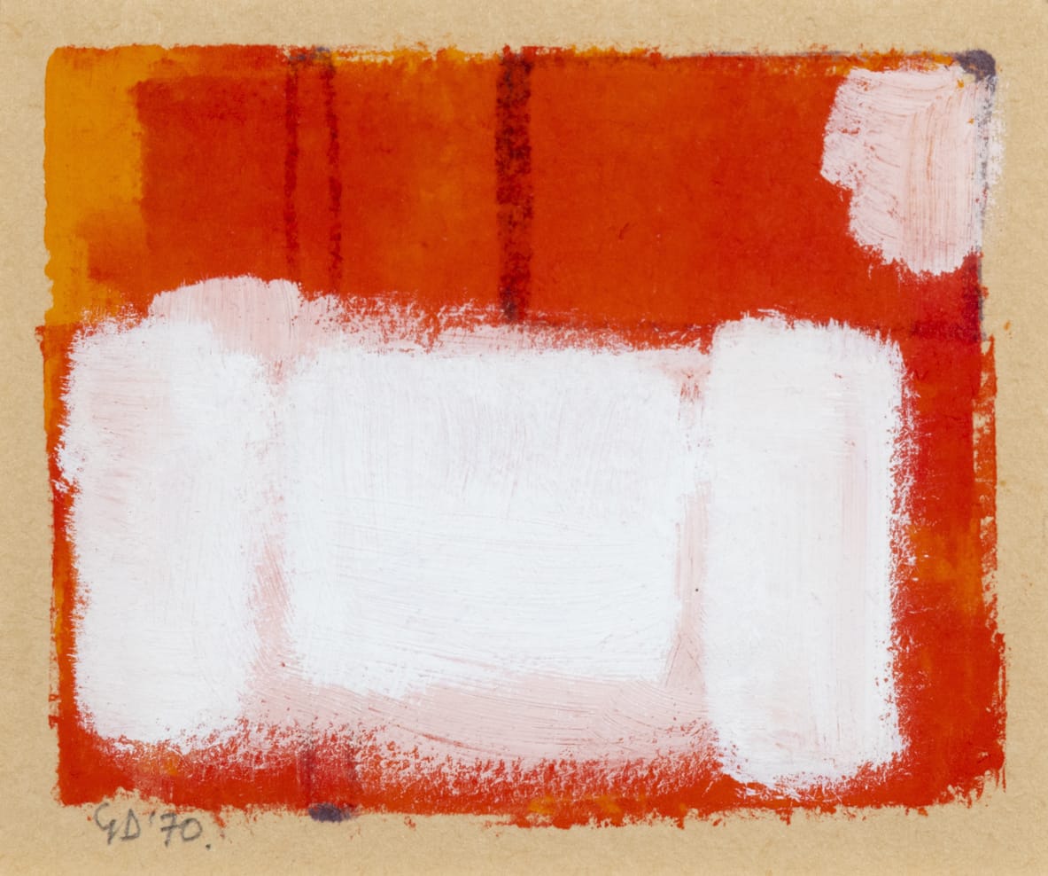 George Dannatt, Small Abstract with White, 1970