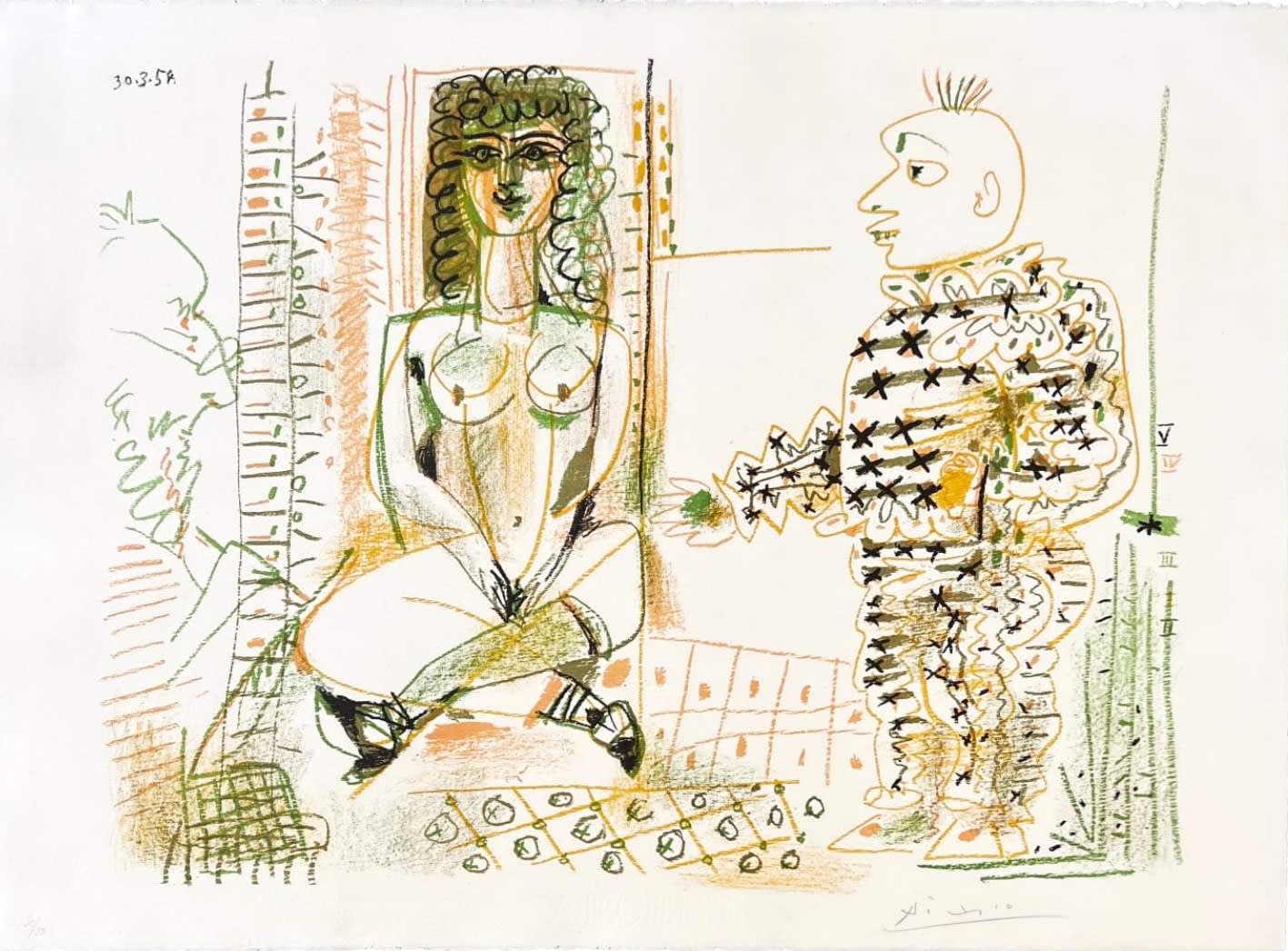 Pablo Picasso, Le Peintre et son Modèle, 1952