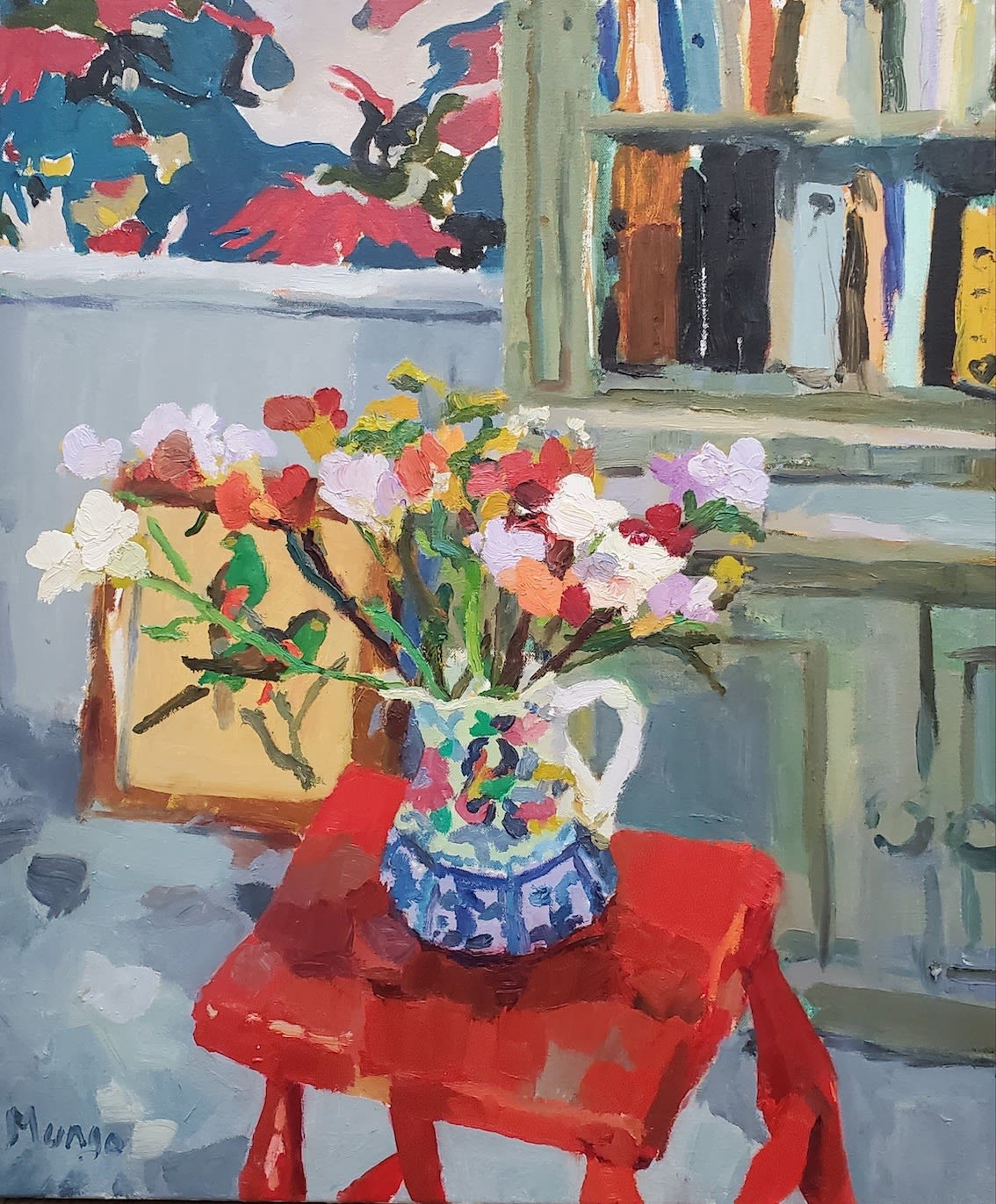 Mungo Powney, Still Life with Many Birds