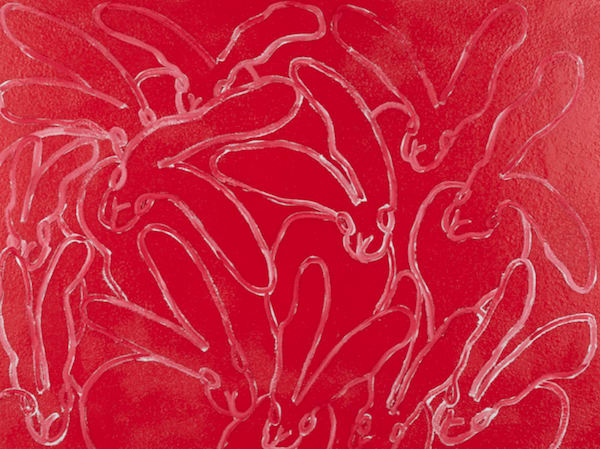 Hunt Slonem, Red Rover, 2019