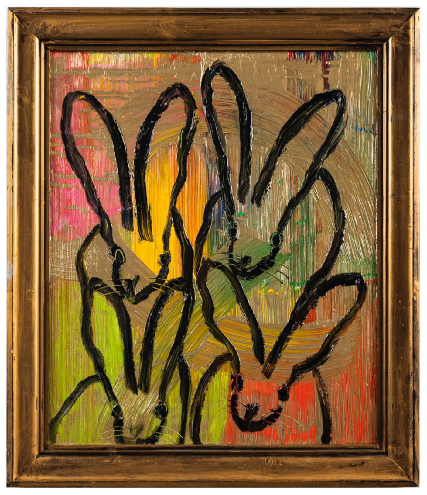 Hunt Slonem, Yellow Window, 2023