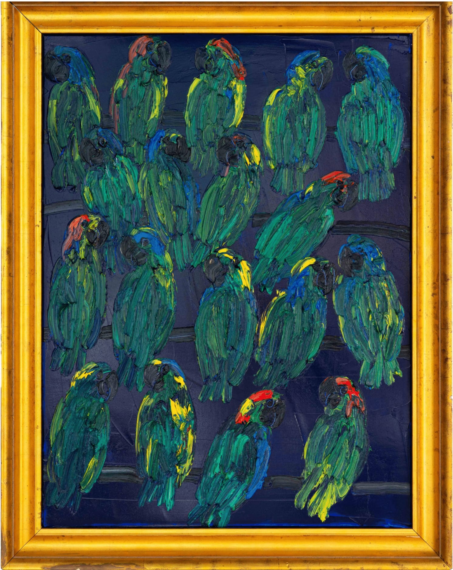 Hunt Slonem, Amazons, 2024