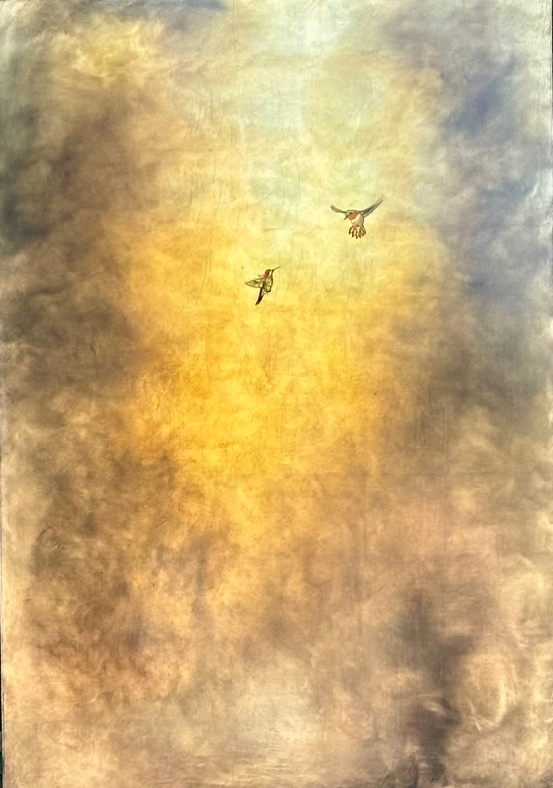 Carolyn Reynolds, Flight in Gilded Skies, 2024